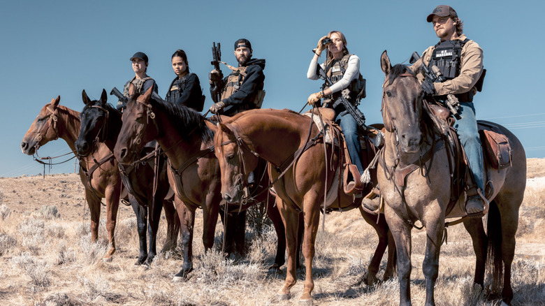 Kayce and his troops stand together in "Marshals" (2026)