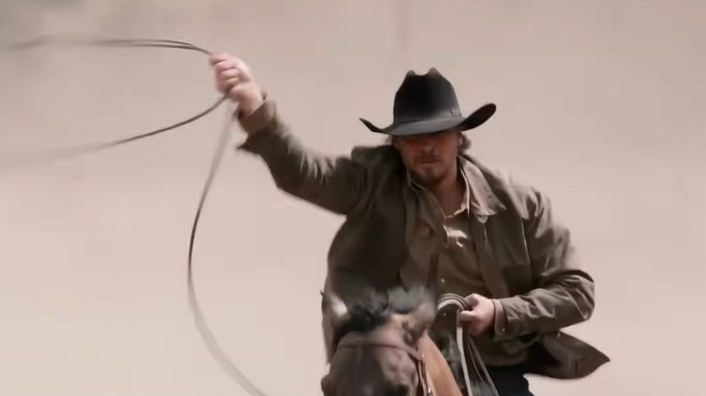 Kayce Dutton ropes and rides in "Marshals" (2026)