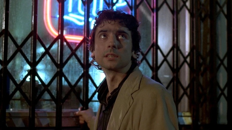 Paul Hackett pleading for help in After Hours (1985)