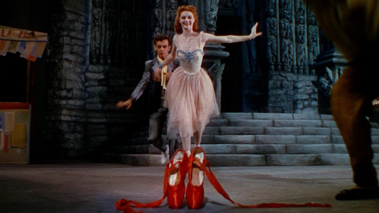Victoria Page spotting the titular footwear of "The Red Shoes" (1948)