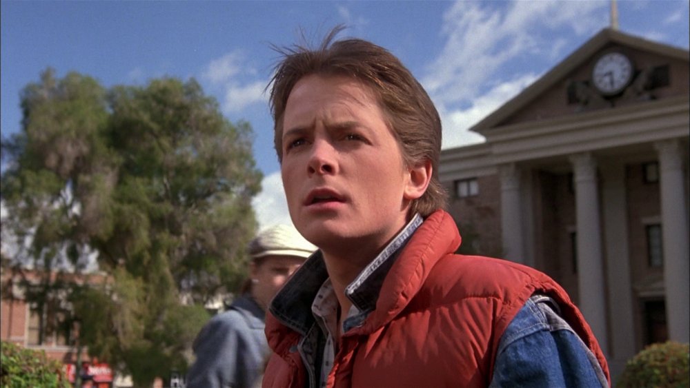 Michael J. Fox as Marty McFly in Back to the Future