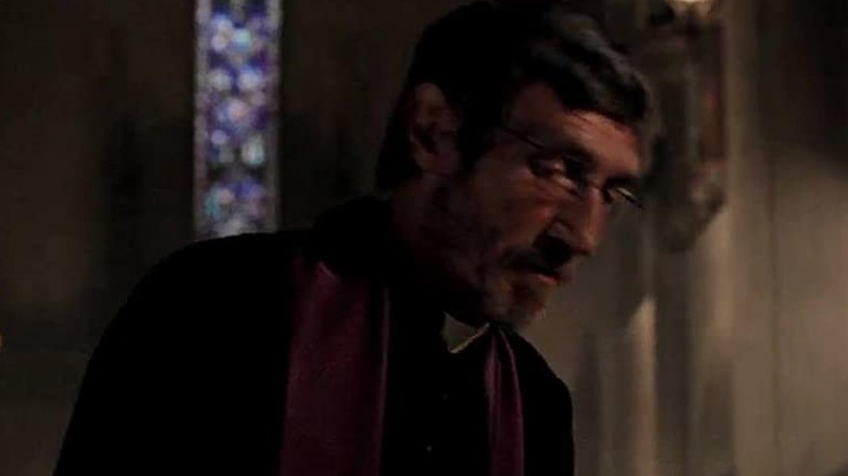 Father Everett talks to Daredevil
