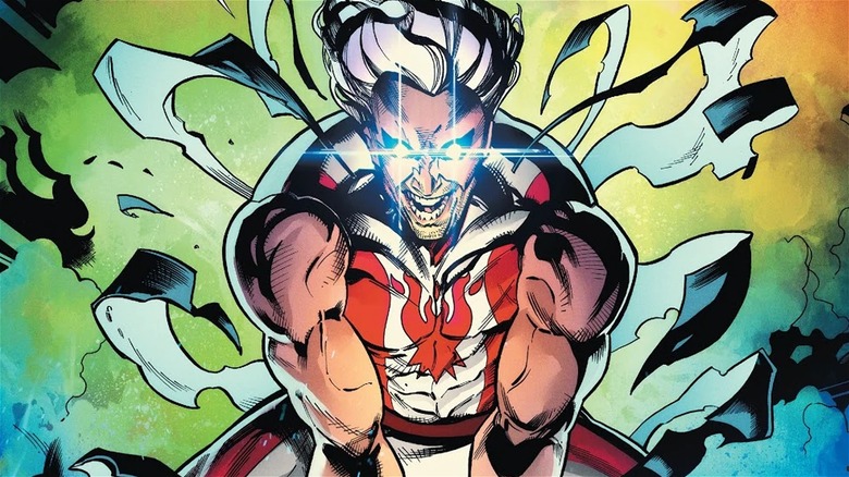 Snowflame's eyes glow