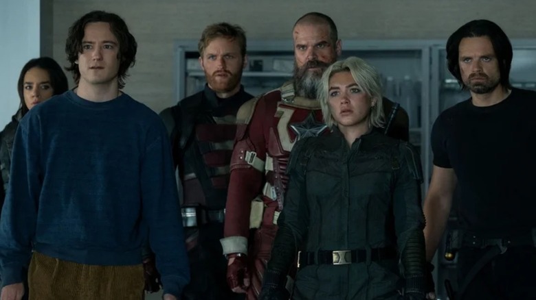 The Thunderbolts team standing together in "Thunderbolts*" (2025)