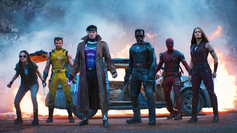 Deadpool and his ragtag superhero group in Deadpool and Wolverine" (2024)