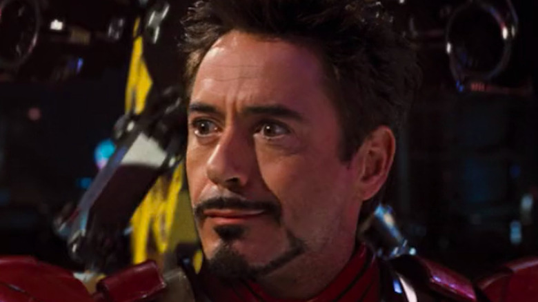 Tony Stark smirking