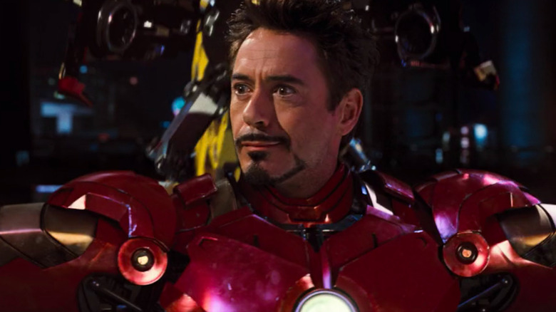 Tony Stark smirking