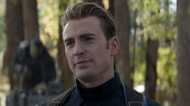 Captain America appearing sad