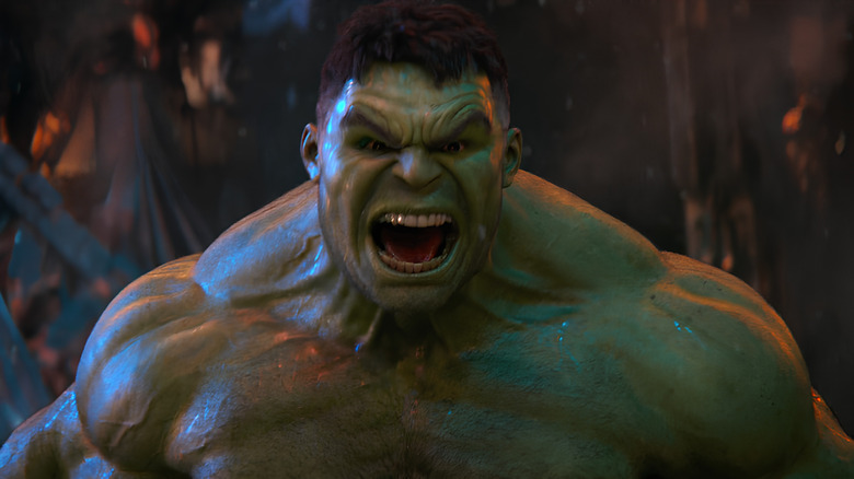 The Hulk fights Thanos