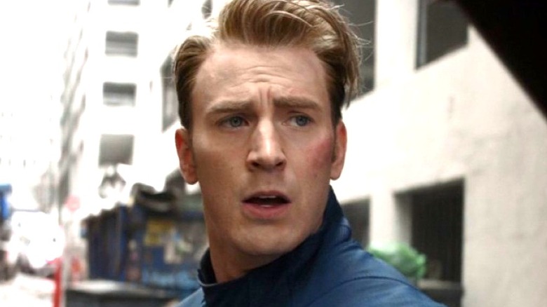 Steve Rogers in an alley