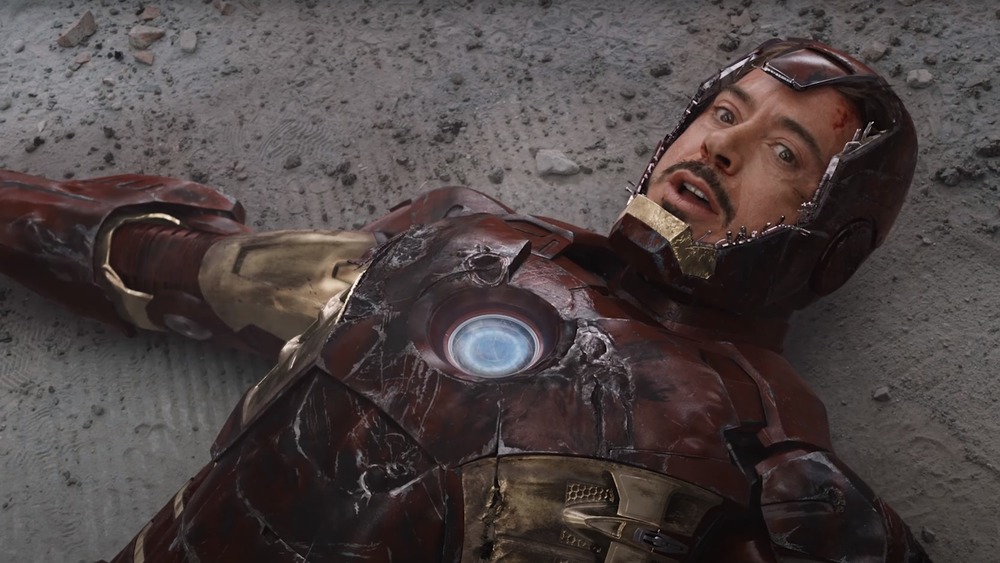 Robert Downey Jr as Iron Man in The Avengers