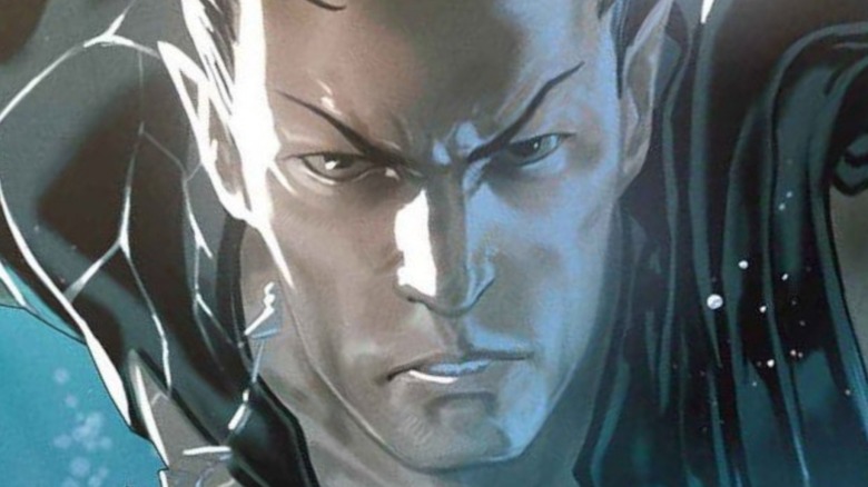 Namor swims through the ocean on a Marvel variant cover 