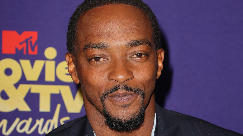 Anthony Mackie on MTV red carpet