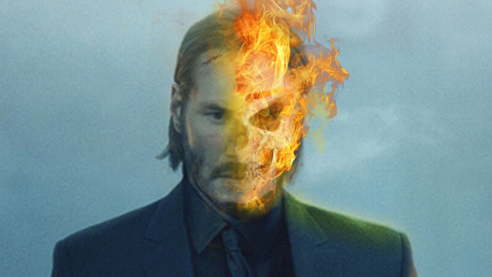 Keanu Reeves as Ghost Rider fan art