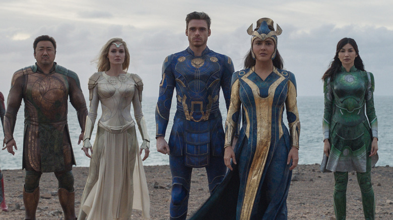 Gilgamesh. Thena, Ikaris, Ajak, and Sersi
