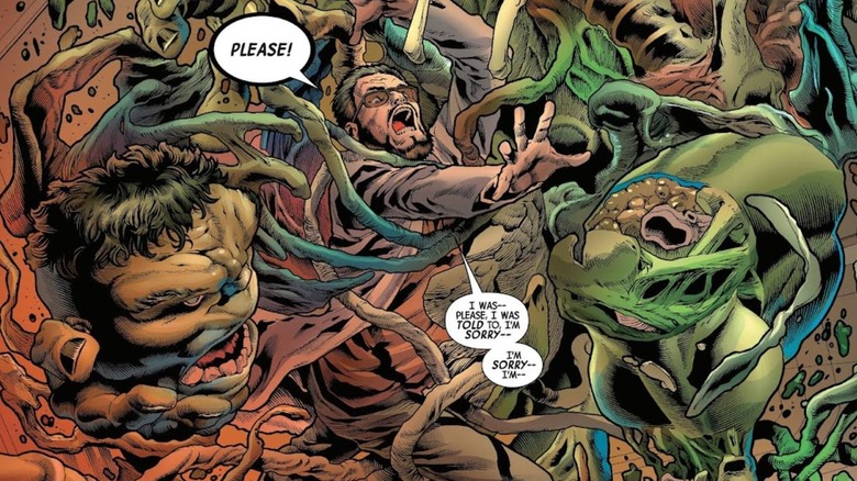Dr. Clive consumed by Hulk