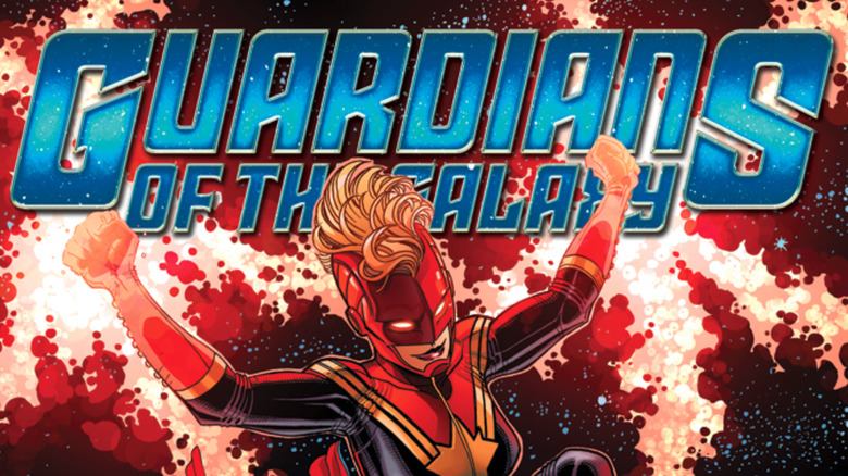 The cover of Guardians of the Galaxy #15 with Captain Marvel