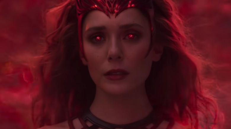 a comic image of Scarlet Witch