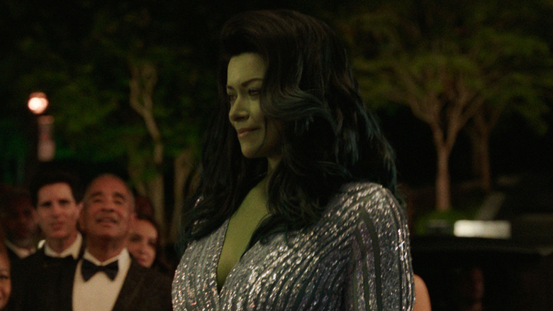 She-Hulk walks the red carpet in "She-Hulk: Attorney at Law" (2022)
