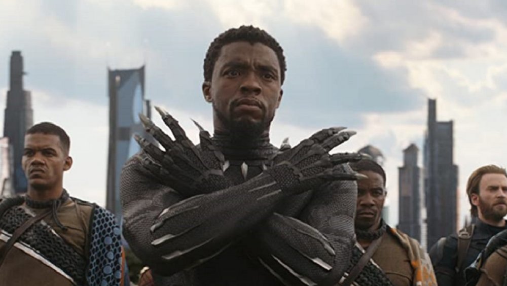 Chadwick Boseman as T'Challa in Avengers: Infinity War