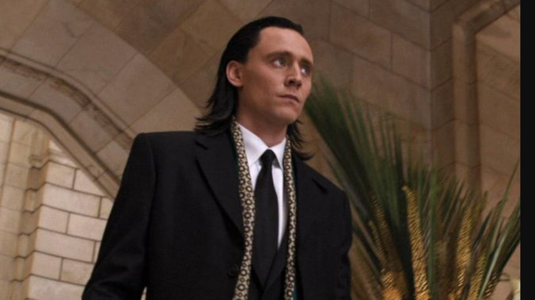 Loki wearing scarf