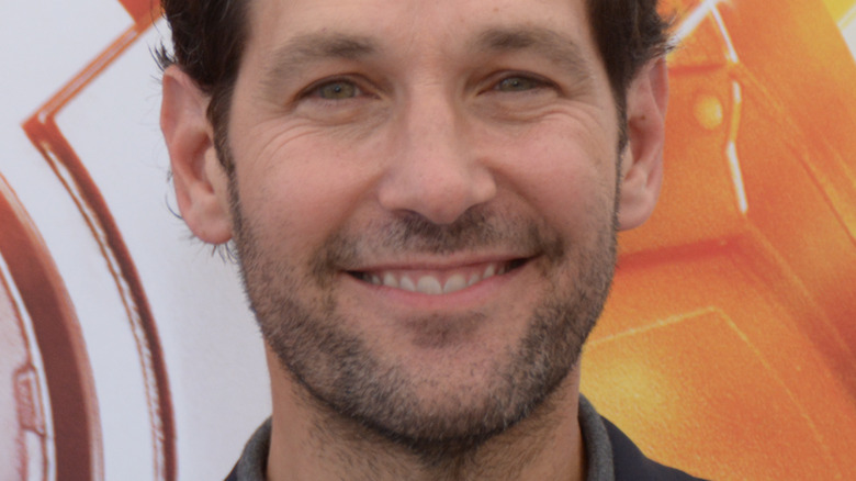 Paul Rudd smiling into camera