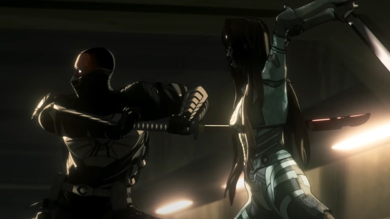 Blade Knight killing Ghost in Marvel Zombies