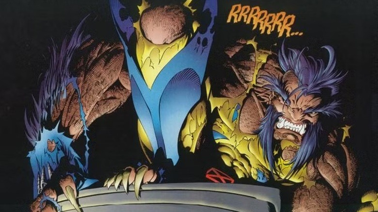 Feral Wolverine perched in Wolverine #100