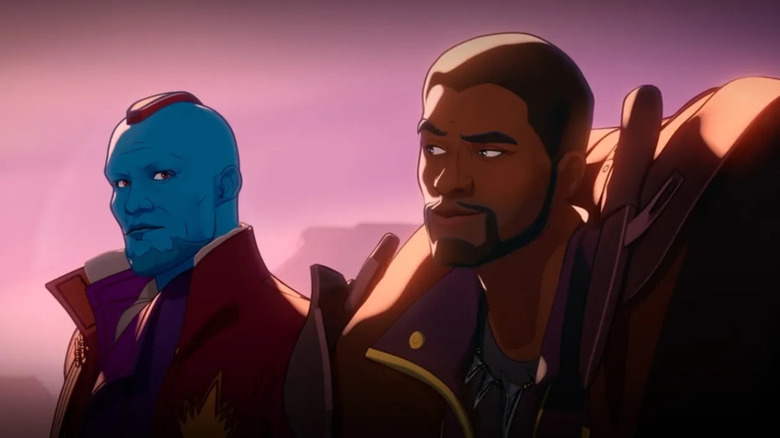 T'Challa looks at Yondu