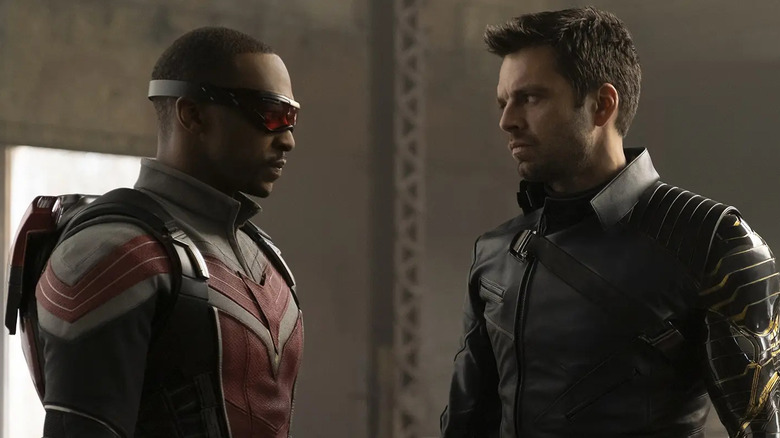 Sam Wilson with Bucky Barnes