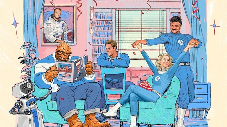 Fantastic Four together in living room
