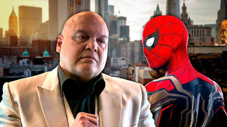 Kingpin Spider-Man New York composite