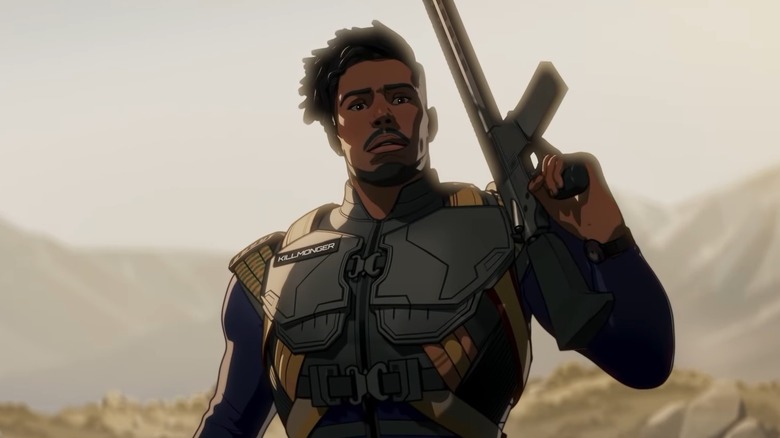 Erik Killmonger holding gun