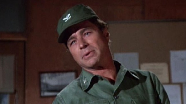 Colonel Flagg tilts his head on "M*A*S*H"
