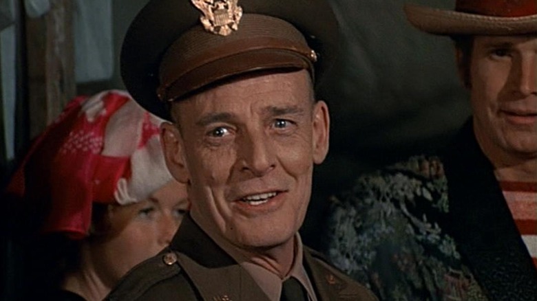 Gen. Hammond smiling on "M*A*S*H"