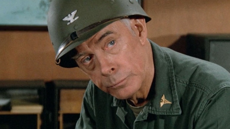 Colonel Sherman Potter in office on "M*A*S*H"