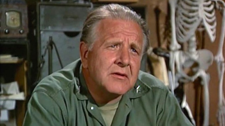 General Clayton next to skeleton on "M*A*S*H"