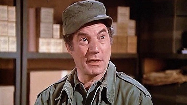 Sergeant Zelmo Zale surprised on "M*A*S*H"