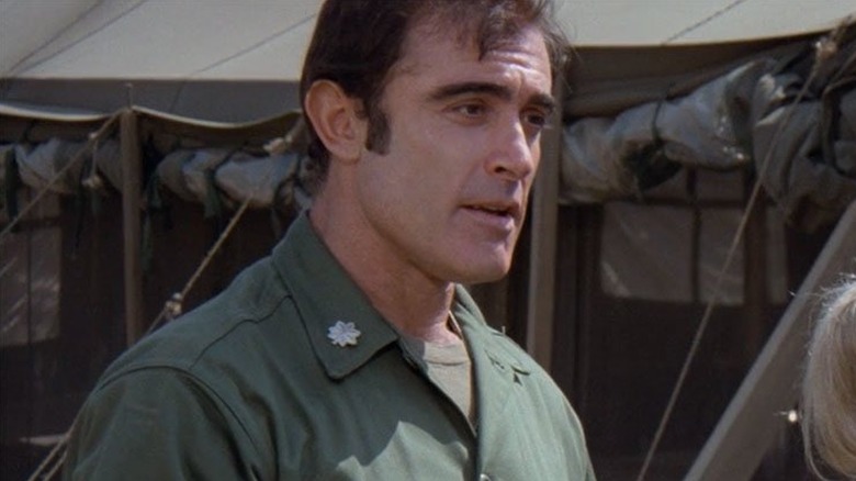 Penobscott in front of tent on "M*A*S*H"