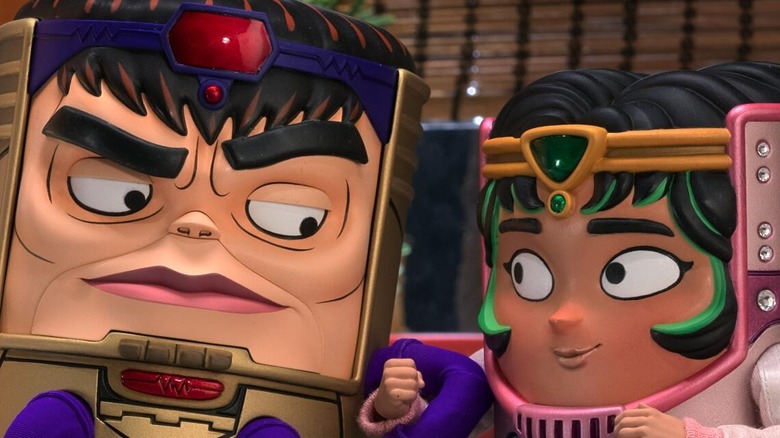 MODOK and his daughter smiling