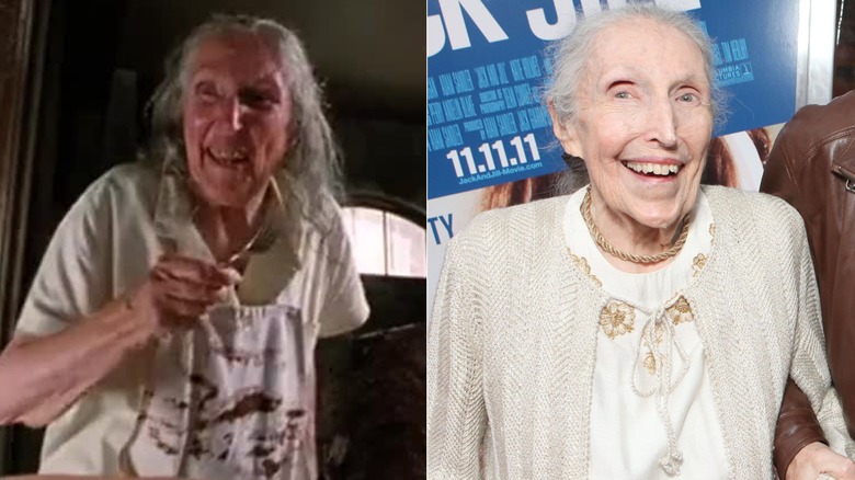Marion Dugan in Matilda (left) and in 2011 (right)