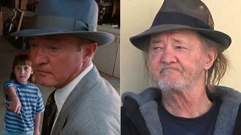 Tracey Walter in Matilda (left) and in 2017 (right)