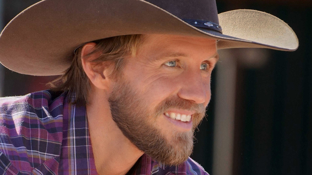 Matt Barr in a cowboy hat