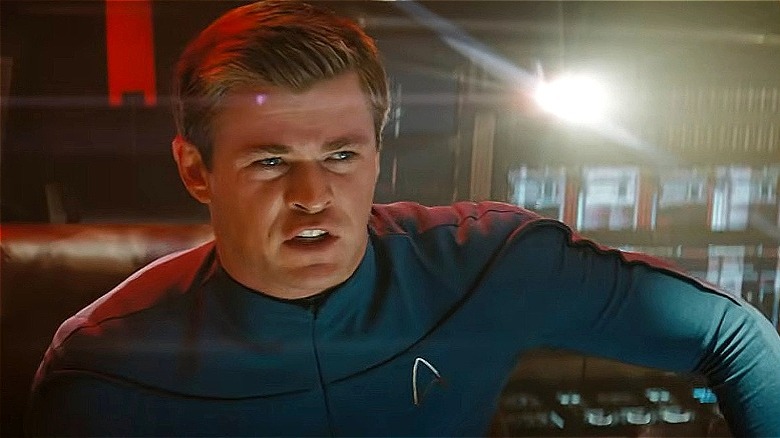 George Kirk giving orders in Star Trek