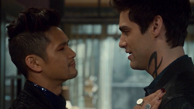 Alec and Magnus look at each other