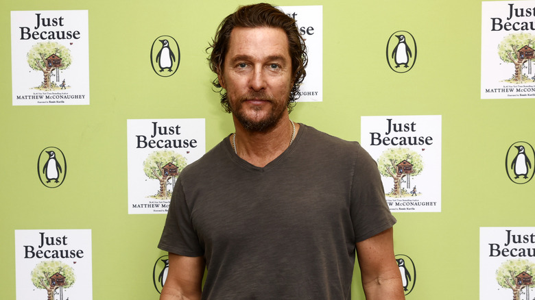 Matthew McConaughey smirks