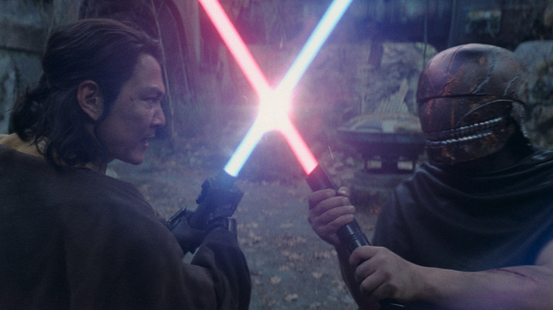 Master Sol dueling the Stranger in 