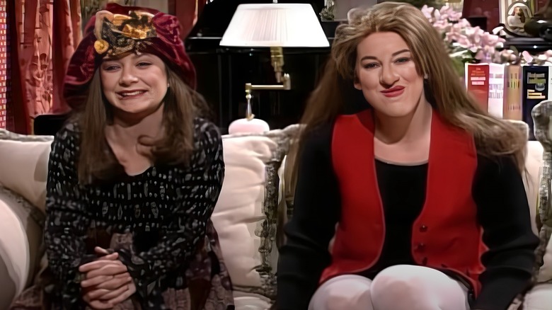 Sara Gilbert and Melanie Hutsell parody Blossom