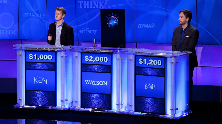 Ken Jennings and Brad Rutter compete vs. Watson