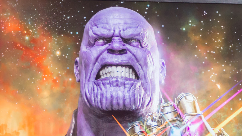 Thanos grimacing